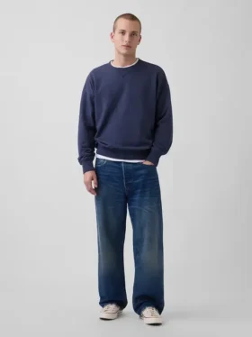 Sweat-shirt oversize en molleton épais pour adulte
