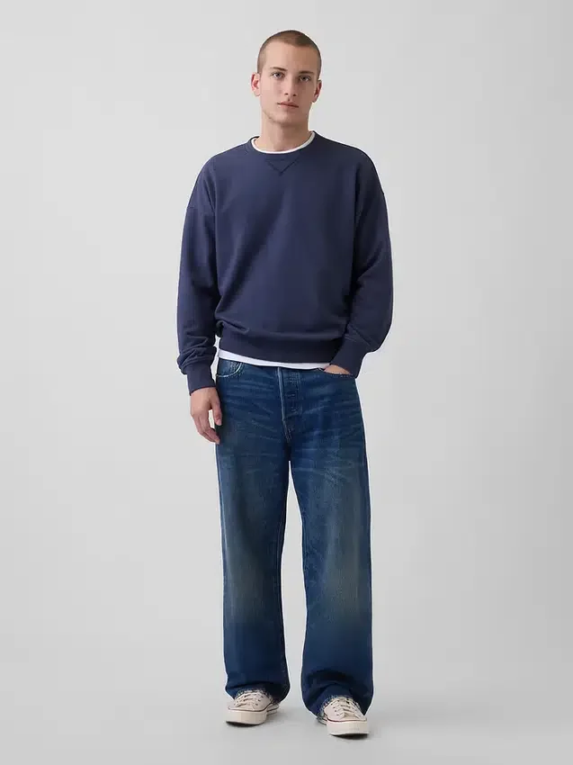 Sweat-shirt oversize en molleton épais pour adulte