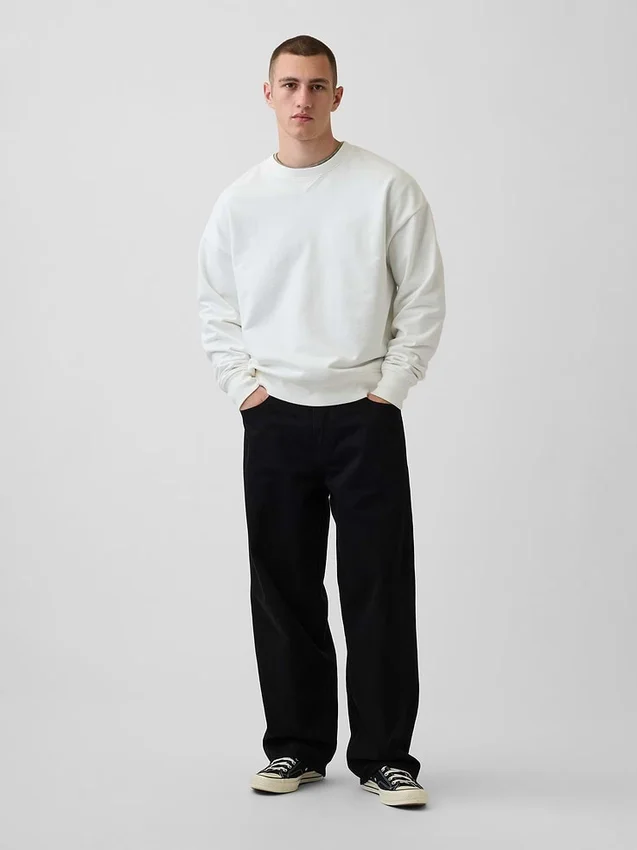 Sweat-shirt oversize en molleton épais pour adulte