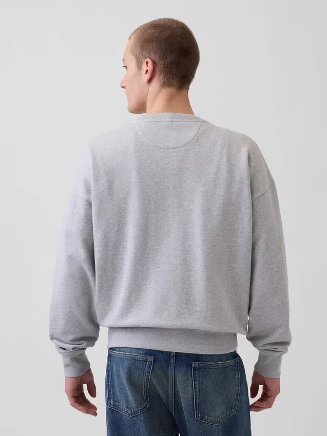 Sweat-shirt oversize en molleton épais pour adulte