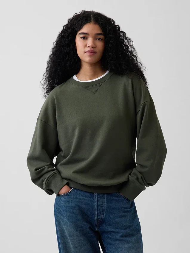 Sweat-shirt oversize en molleton épais pour adulte