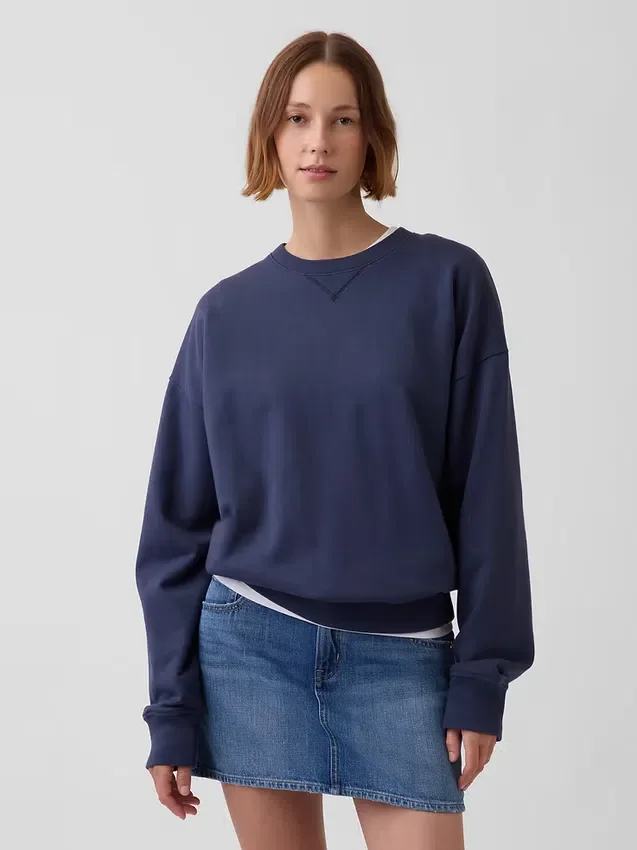 Sweat-shirt oversize en molleton épais pour adulte