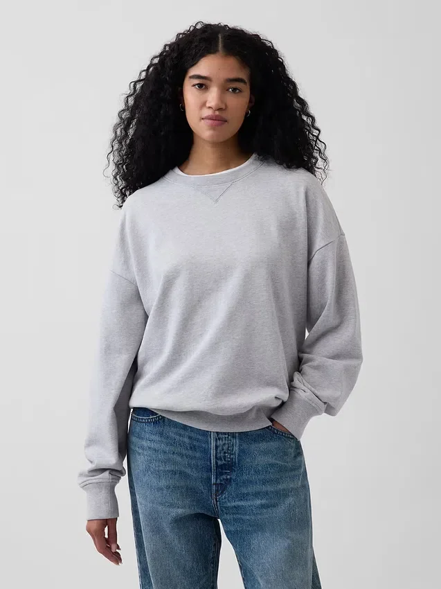 Sweat-shirt oversize en molleton épais pour adulte
