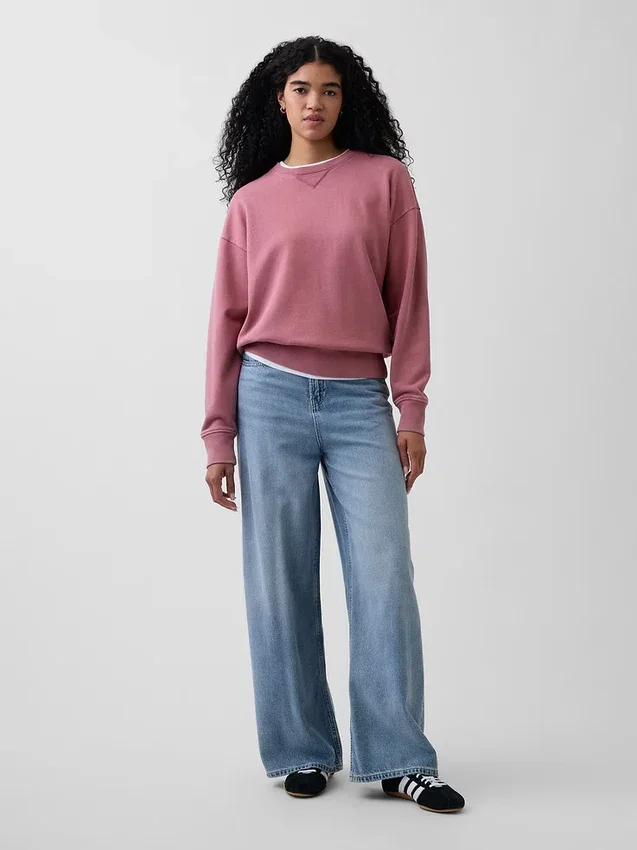 Sweat-shirt oversize en molleton épais pour adulte
