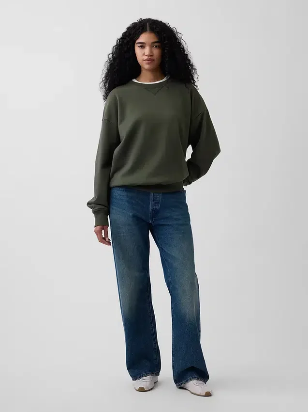 Sweat-shirt oversize en molleton épais pour adulte
