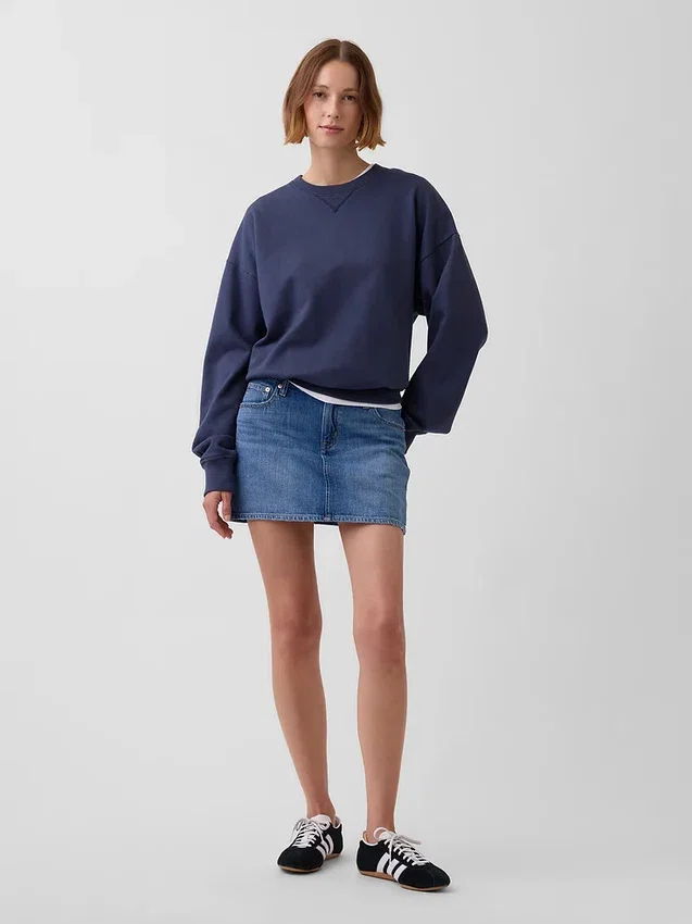 Sweat-shirt oversize en molleton épais pour adulte