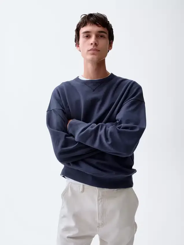 Sweat-shirt oversize en molleton épais pour adulte