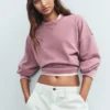 Sweat-shirt oversize en molleton épais pour adulte