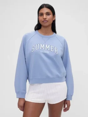 Sweat-shirt oversize à manches raglan et logo GAP × Summer Fridays