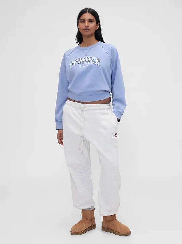 Sweat-shirt oversize à manches raglan et logo GAP × Summer Fridays