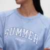 Sweat-shirt oversize à manches raglan et logo GAP × Summer Fridays