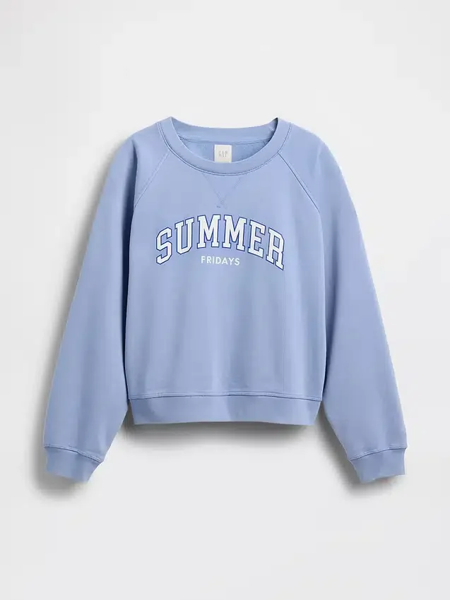Sweat-shirt oversize à manches raglan et logo GAP × Summer Fridays