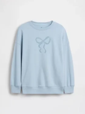 Sweat-shirt oversize à motif pour enfant en tissu éponge Vintagesoft