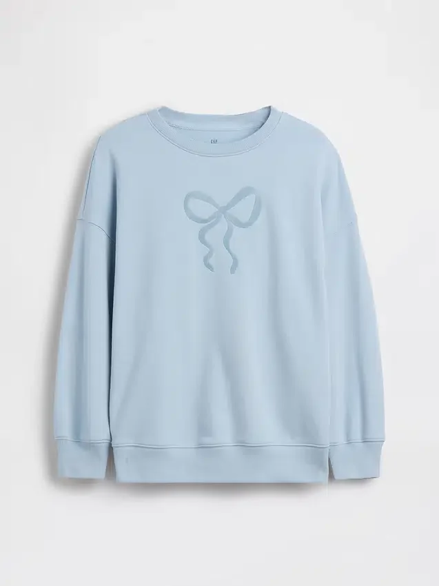Sweat-shirt oversize à motif pour enfant en tissu éponge Vintagesoft