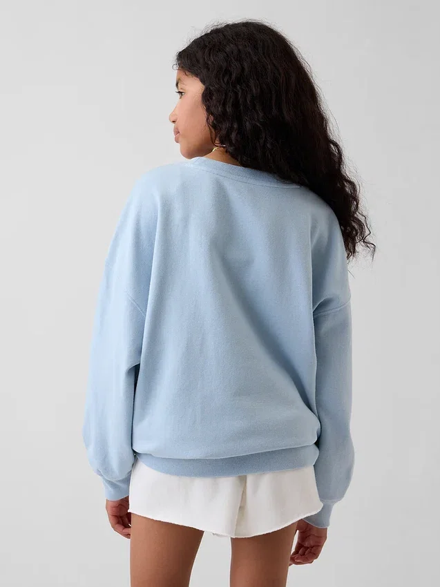 Sweat-shirt oversize à motif pour enfant en tissu éponge Vintagesoft