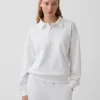 Sweat-shirt polo oversize en tissu éponge Vintagesoft
