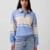 Sweat-shirt polo oversize en tissu éponge Vintagesoft