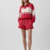 Sweat-shirt polo oversize en tissu éponge Vintagesoft