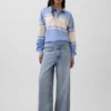 Sweat-shirt polo oversize en tissu éponge Vintagesoft