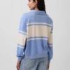 Sweat-shirt polo oversize en tissu éponge Vintagesoft