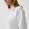 Sweat-shirt polo oversize en tissu éponge Vintagesoft