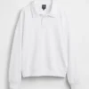 Sweat-shirt polo oversize en tissu éponge Vintagesoft