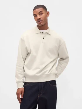 Sweat-shirt polo oversize épais pour adulte