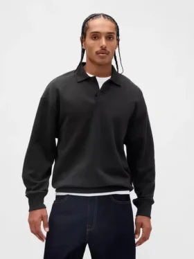 Sweat-shirt polo oversize épais pour adulte