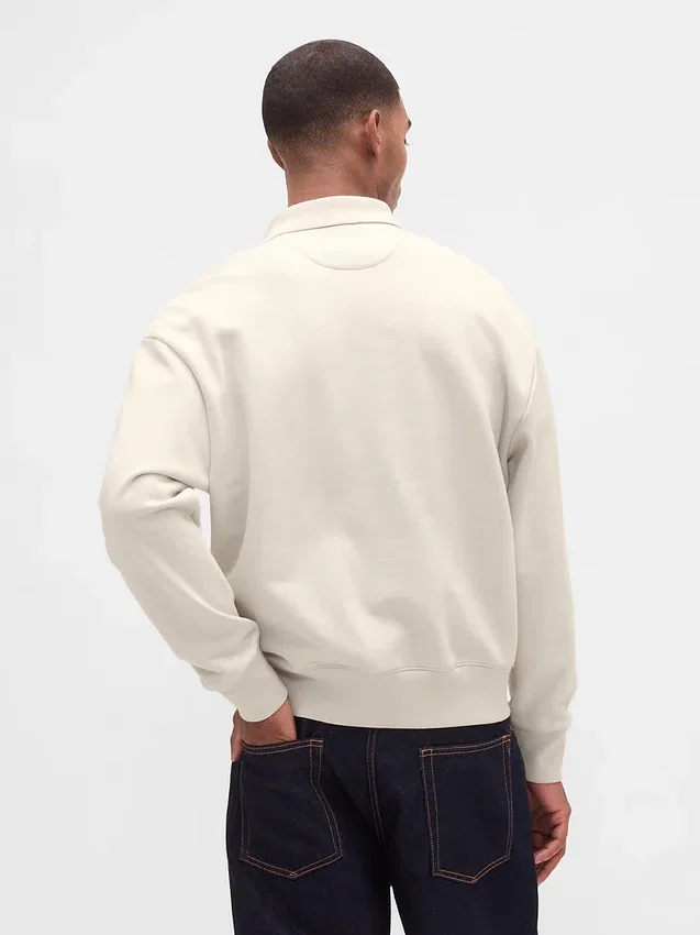 Sweat-shirt polo oversize épais pour adulte