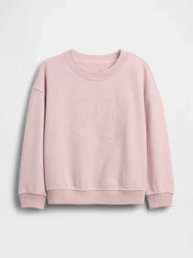 Sweat-shirt pour Bébé & Enfant en tissu éponge Vintagesoft avec logo brodé