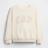 Sweat-shirt pour Bébé & Enfant en tissu éponge Vintagesoft avec logo brodé