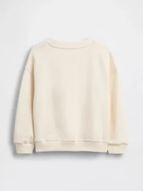 Sweat-shirt pour Bébé & Enfant en tissu éponge Vintagesoft avec logo brodé