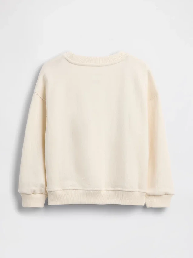 Sweat-shirt pour Bébé & Enfant en tissu éponge Vintagesoft avec logo brodé