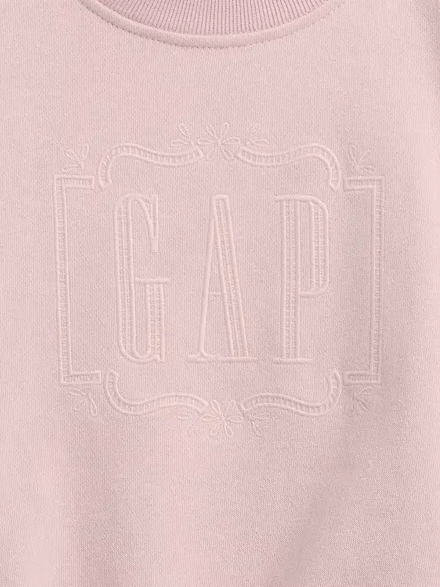 Sweat-shirt pour Bébé & Enfant en tissu éponge Vintagesoft avec logo brodé