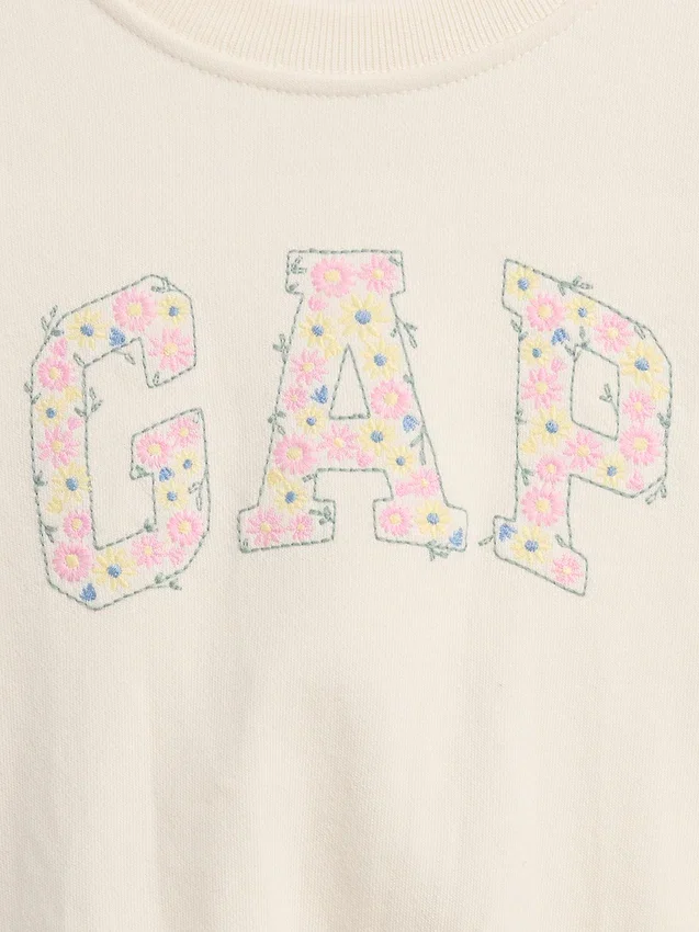 Sweat-shirt pour Bébé & Enfant en tissu éponge Vintagesoft avec logo brodé