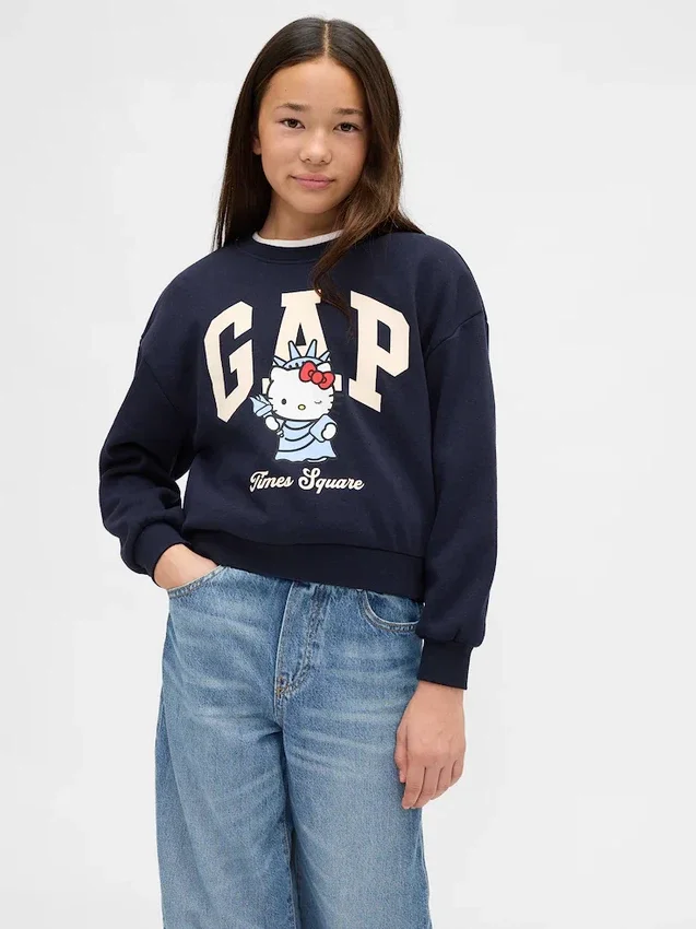 Sweat-shirt pour enfants Vintagesoft avec logo Hello Kitty