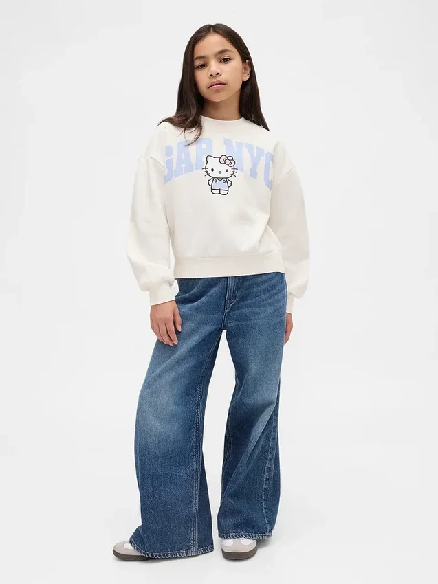 Sweat-shirt pour enfants Vintagesoft avec logo Hello Kitty