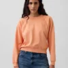 Sweat-shirt raglan en tissu éponge Vintagesoft