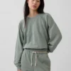 Sweat-shirt raglan en tissu éponge Vintagesoft