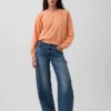 Sweat-shirt raglan en tissu éponge Vintagesoft