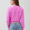 Sweat-shirt raglan en tissu éponge Vintagesoft