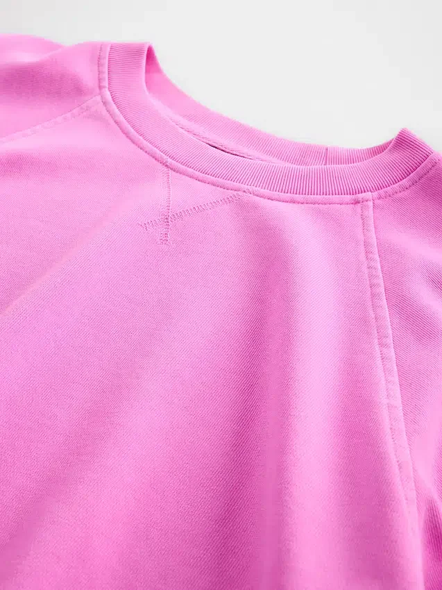 Sweat-shirt raglan en tissu éponge Vintagesoft