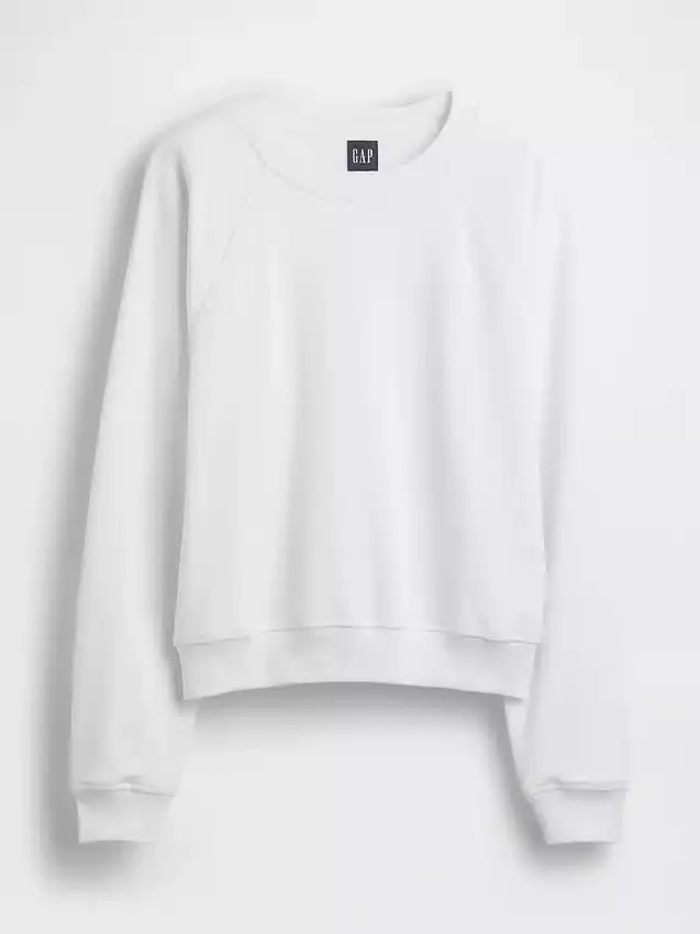 Sweat-shirt raglan en tissu éponge Vintagesoft