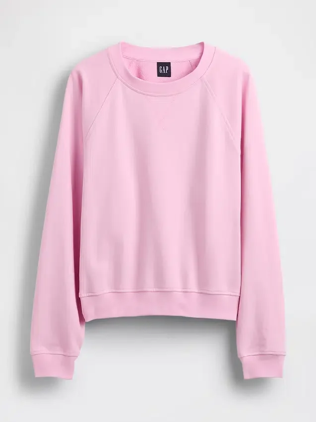 Sweat-shirt raglan en tissu éponge Vintagesoft