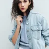 Veste chemise western en denim