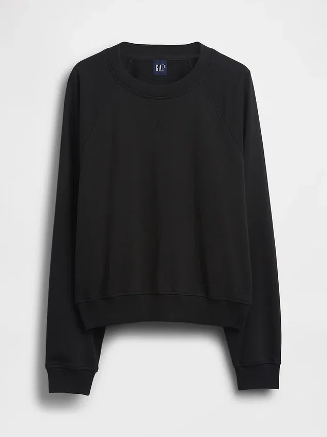 Sweat-shirt raglan en tissu éponge Vintagesoft