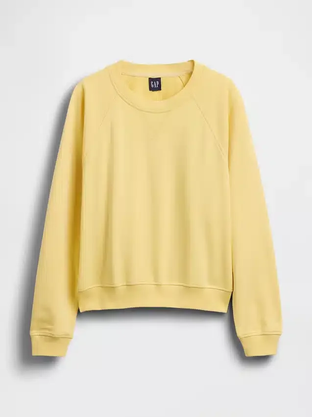 Sweat-shirt raglan en tissu éponge Vintagesoft