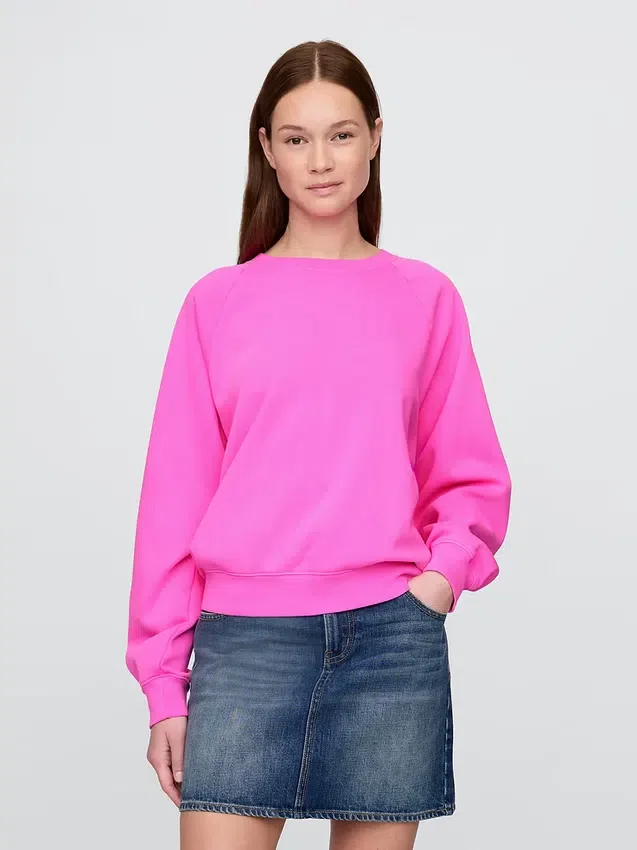 Sweat-shirt raglan Vintagesoft