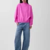 Sweat-shirt tunique oversize à col montant Vintagesoft