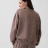 Sweat-shirt tunique oversize à col montant Vintagesoft